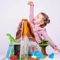 Bigjigs Toys|Gifts*Wooden Dinosaur Island Play Set (45cm)