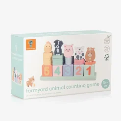 Orange Tree Toys Toys|Toys*Wooden Farmyard Animal Counting Game (25cm)