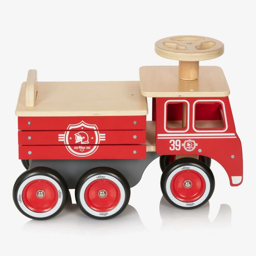 Vilac Gifts*Wooden Fire Engine Toy (50cm)