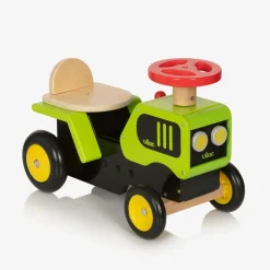 Vilac Gifts*Wooden Green Ride-On Tractor (47cm)