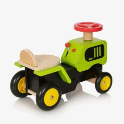 Vilac Gifts*Wooden Green Ride-On Tractor (47cm)