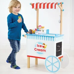 Bigjigs Toys|Gifts*Wooden Ice Cream Cart Play Set (100cm)