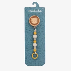 Moulin Roty Sleeping Accessories*Wooden Lion Dummy Clip
