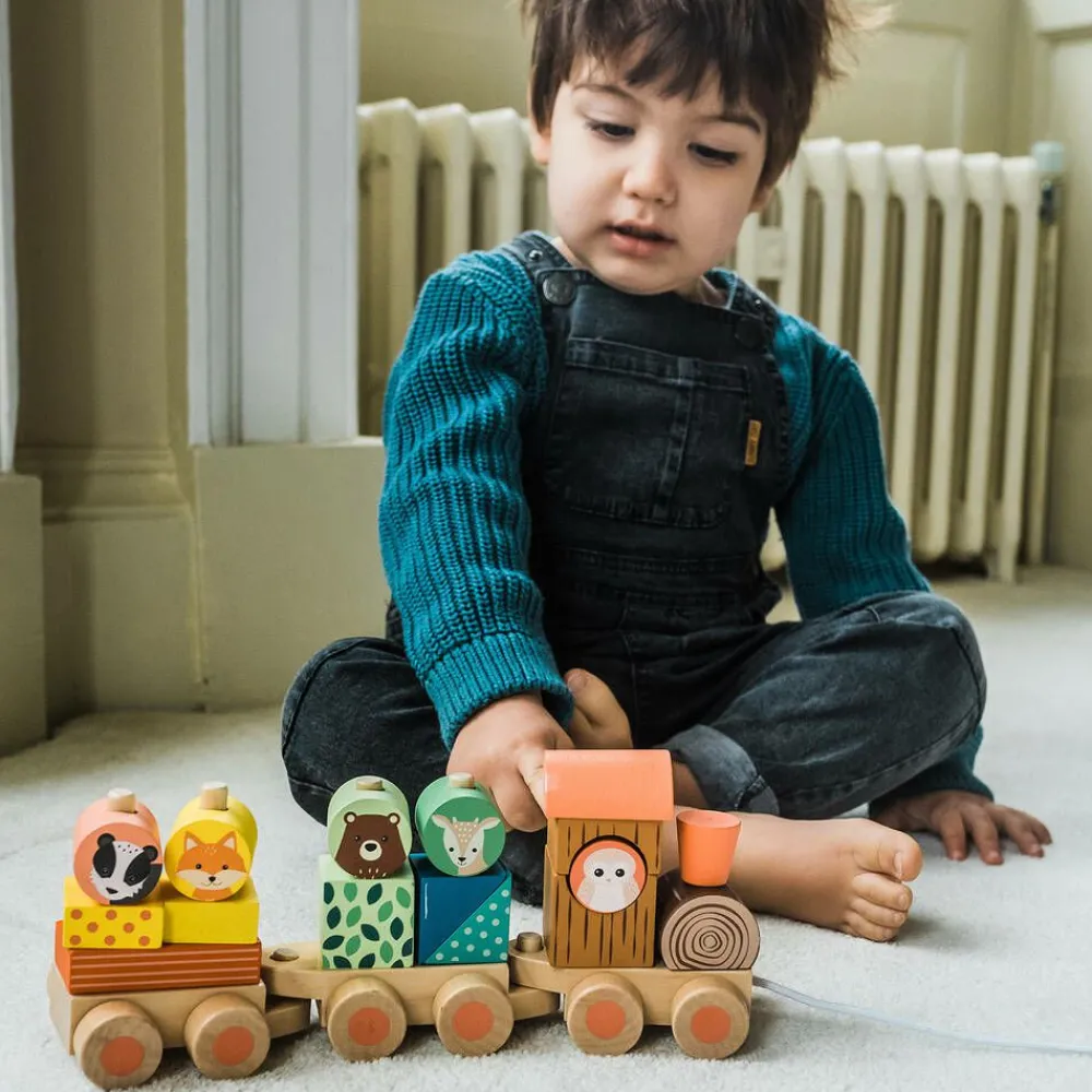 Orange Tree Toys Toys|Toys*Woodland Animal Puzzle Train Toy (26cm)