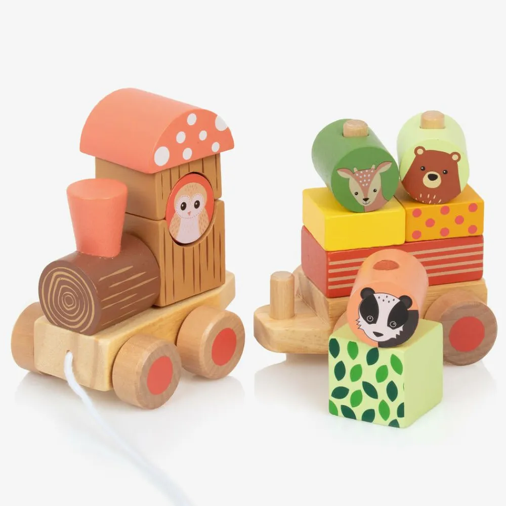 Orange Tree Toys Toys|Toys*Woodland Animal Puzzle Train Toy (26cm)