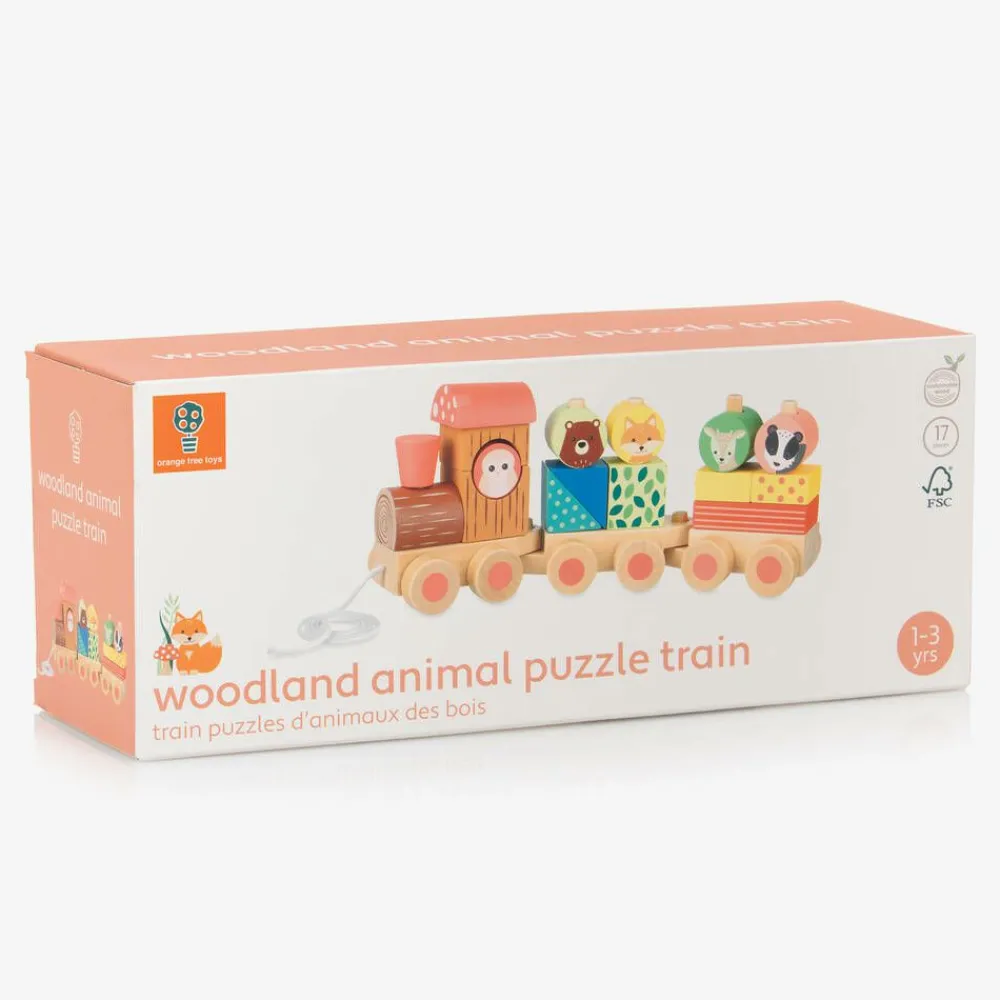 Orange Tree Toys Toys|Toys*Woodland Animal Puzzle Train Toy (26cm)