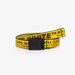 Off-White Clothing Accessories*Yellow & Black Industrial Logo Belt