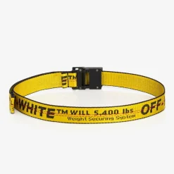Off-White Clothing Accessories*Yellow & Black Industrial Logo Belt
