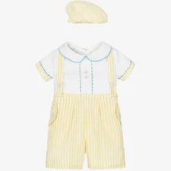 Beau KiD Outfit Sets*Yellow & White Shorts Set