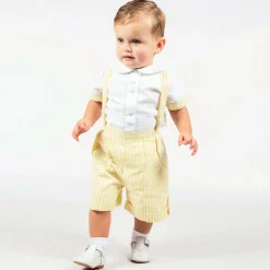 Beau KiD Outfit Sets*Yellow & White Shorts Set