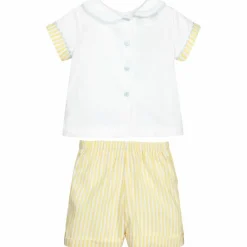 Beau KiD Outfit Sets*Yellow & White Shorts Set