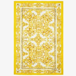 Dolce amp; Gabbana Towels & Robes|Towels & Robes*Yellow Cotton Majolica Print Towel (130cm)