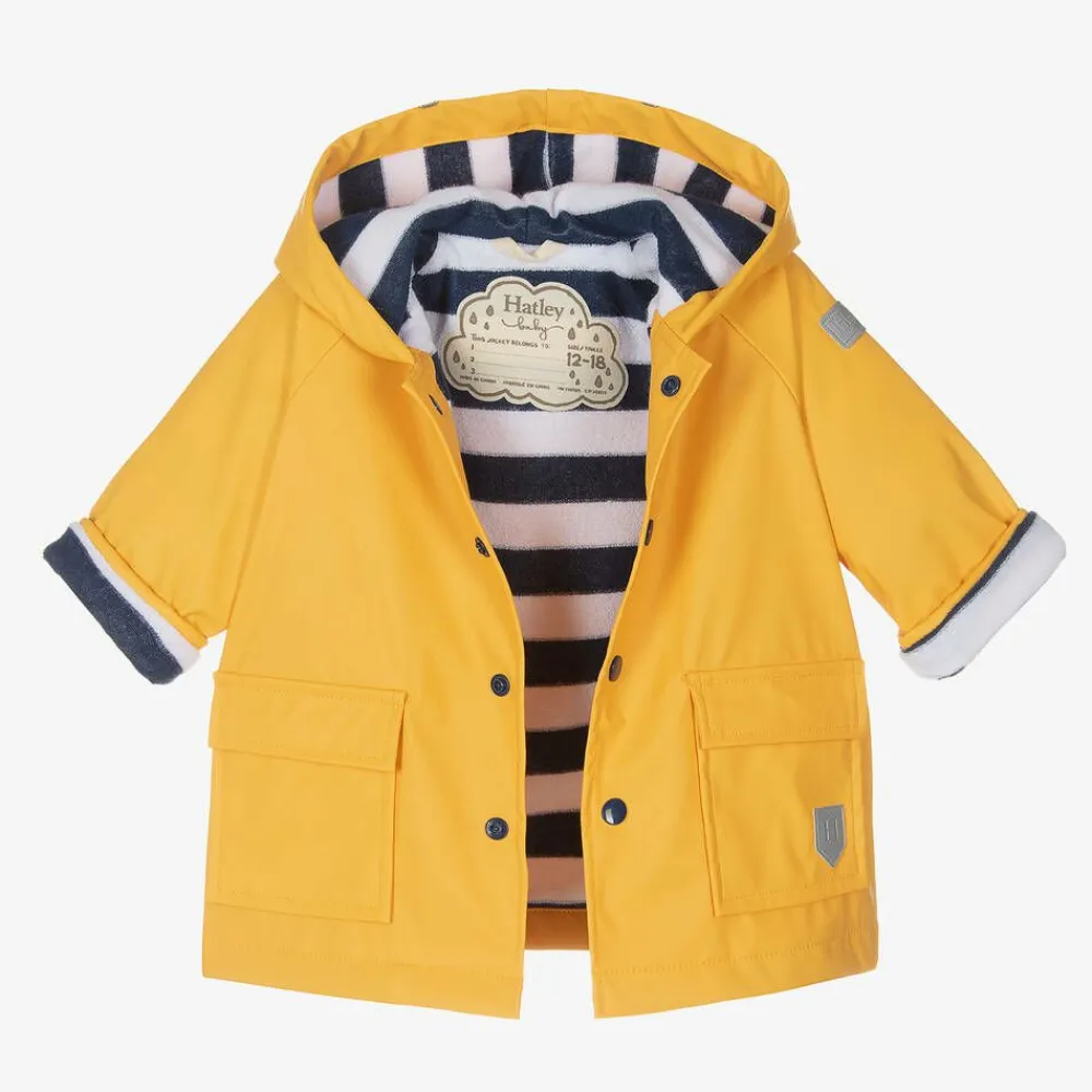 Hatley Coats & Jackets|Coats & Jackets*Yellow Hooded Baby Raincoat