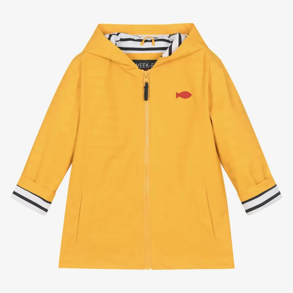 Week-end à la mer Coats & Jackets*Yellow Hooded Raincoat