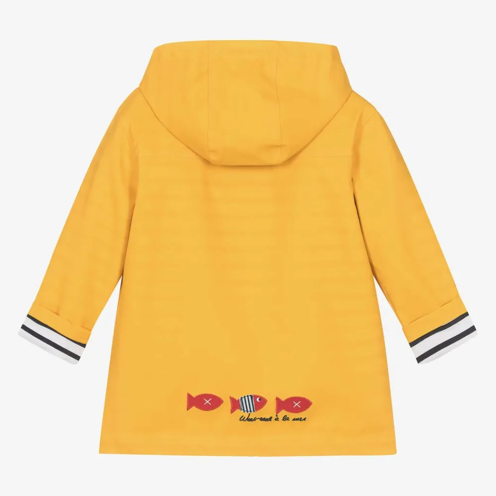 Week-end à la mer Coats & Jackets*Yellow Hooded Raincoat