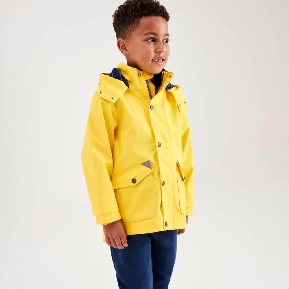 Mitty James Coats & Jackets|Coats & Jackets*Yellow Hooded Waterproof Raincoat