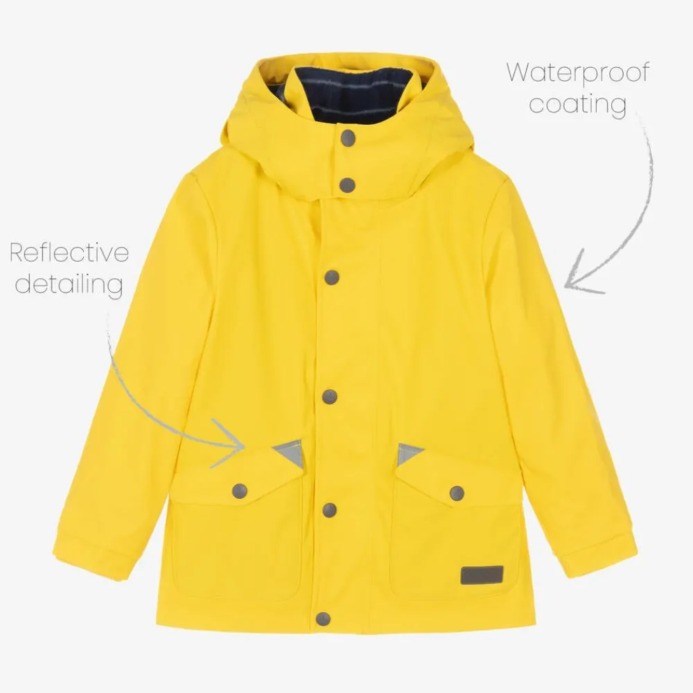 Mitty James Coats & Jackets|Coats & Jackets*Yellow Hooded Waterproof Raincoat