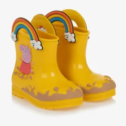 Mini Melissa Rain Boots|Rain Boots*Yellow Peppa Pig Rain Boots